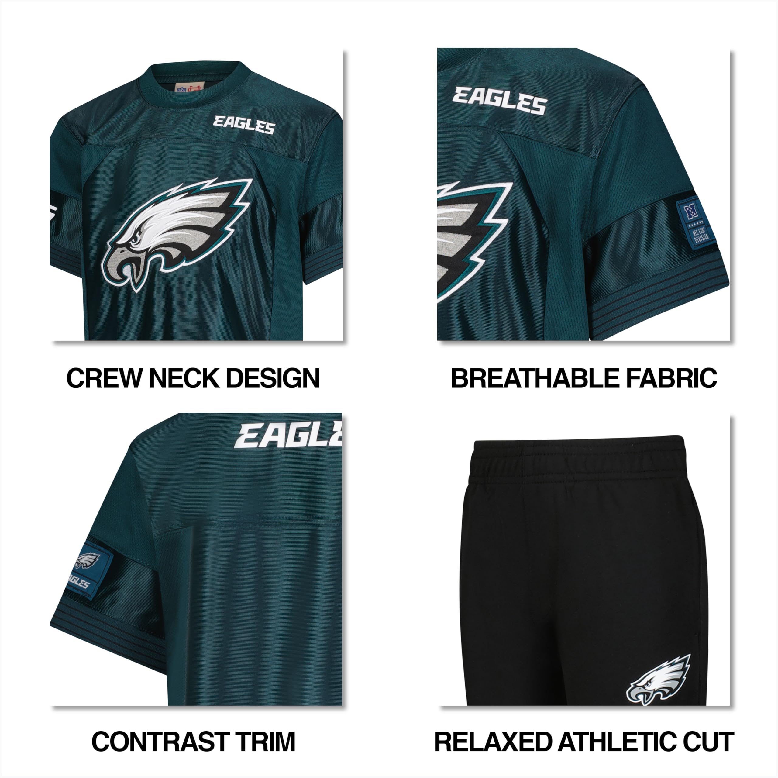 Ultra Game NFL Ensemble de survêtement unisexe NFL pour enfant Super Jersey et pantalon de jogging