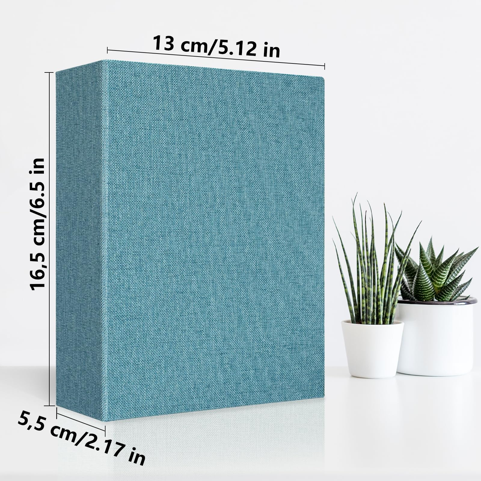 Vienrose Album Foto 10x15 cm, 100 Tasche, Copertina in Lino Album Fotografico, per Foto Verticali, Matrimonio, Bambin, Famiglia