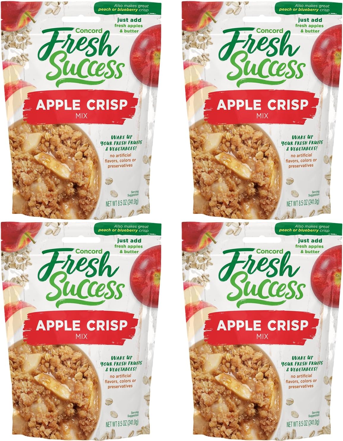 Apple Crisp Mix 8.5 oz Box (Pack of 4)