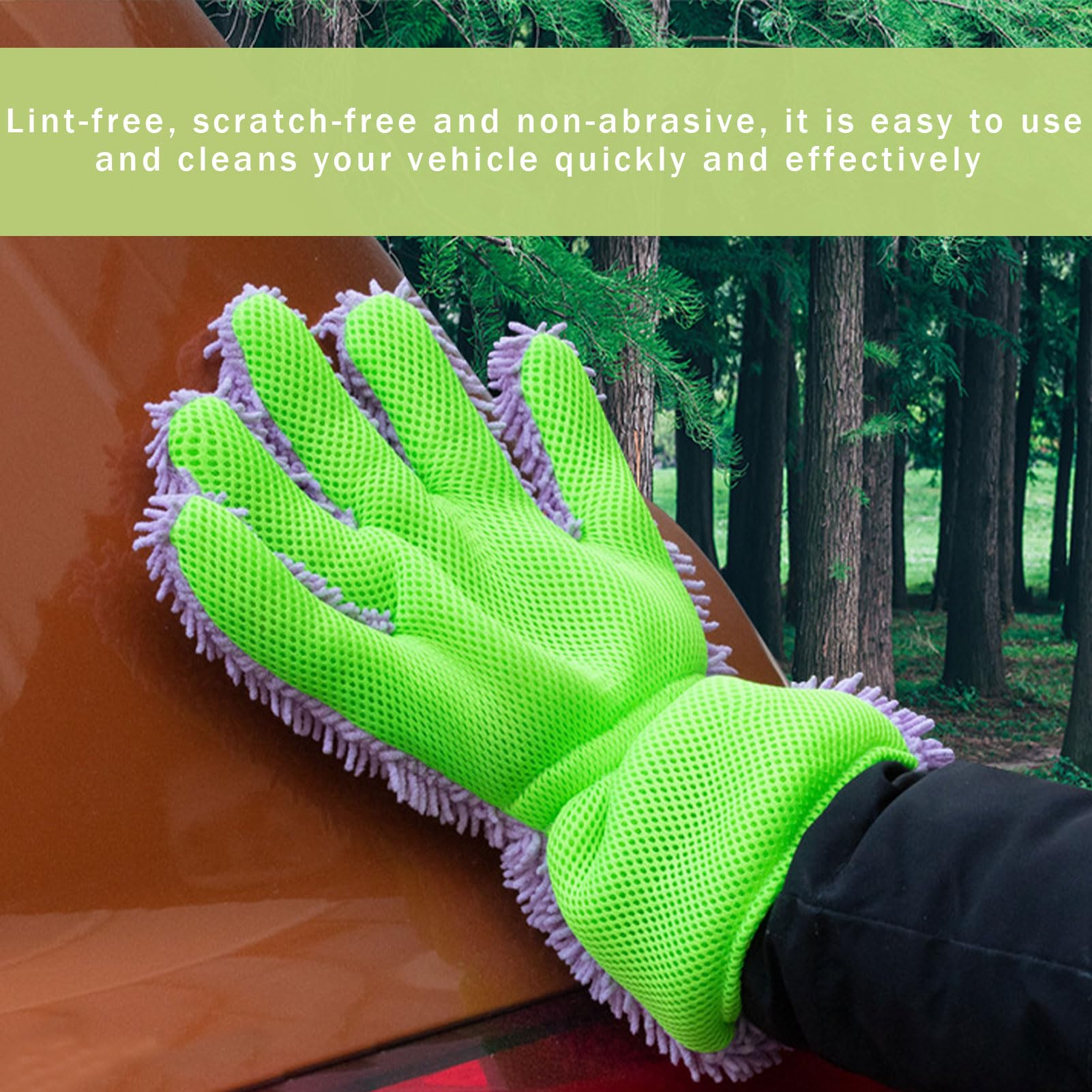 Guanto Double Face In Microfibra Per Lavaggio Auto – Alan Italia - Foto 2