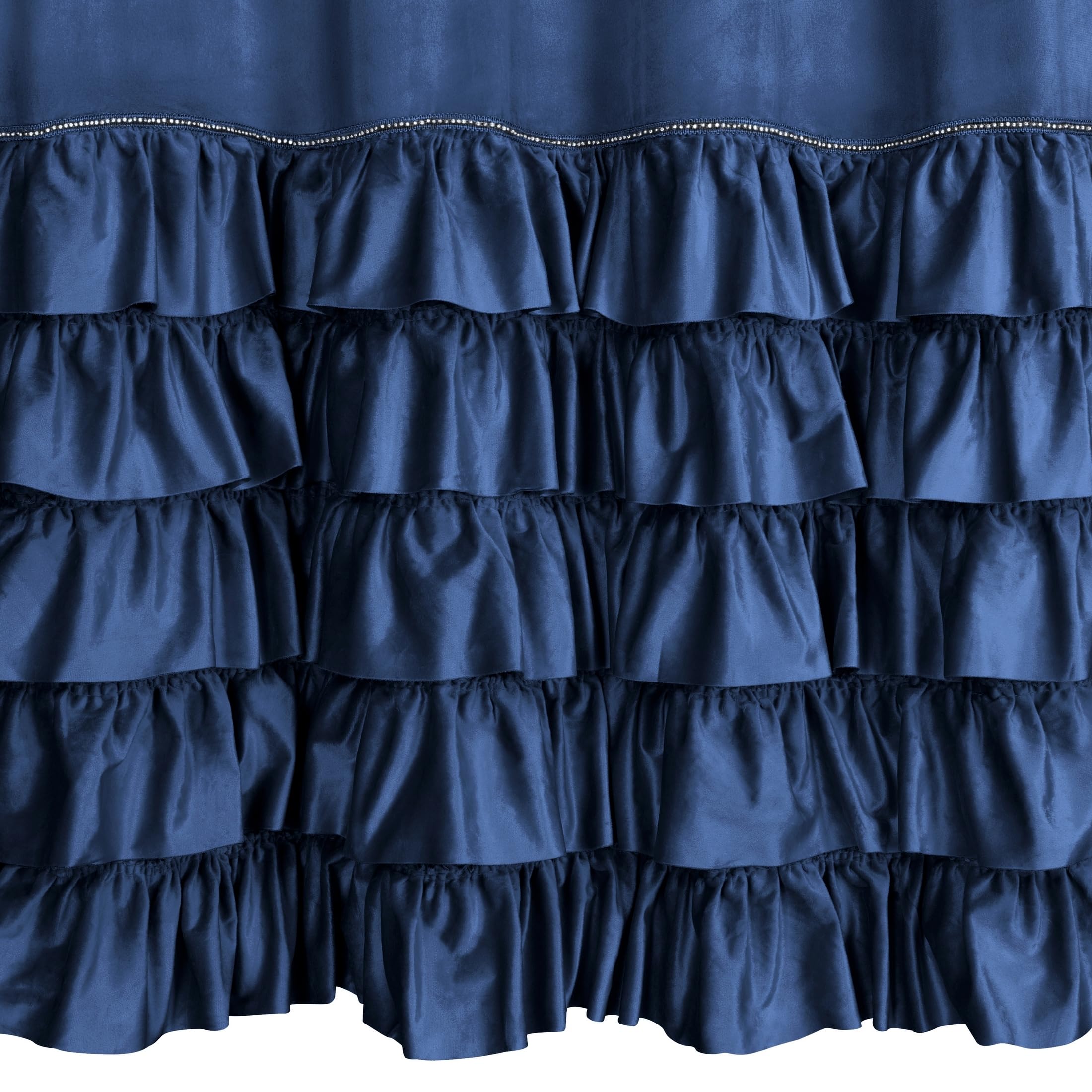 Eurofirany CARLI Velvet Curtain with Ruffle, Velvet Curtain with Ruffle Tape, 1 Piece, Opaque, Blackout - Image 4