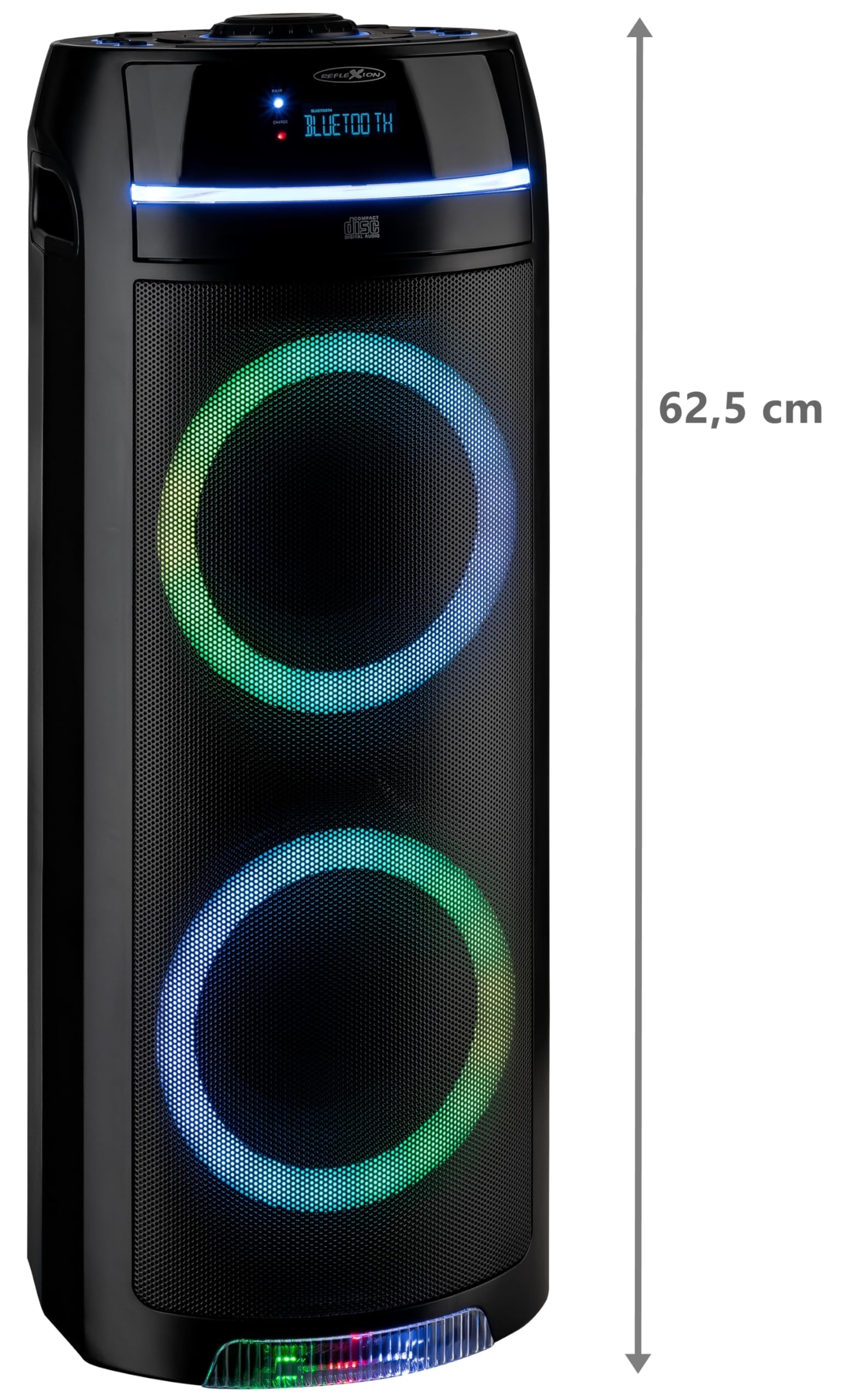 Reflexion PS10BTCD Enceinte Bluetooth USB, AUX, Lecture de CD