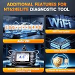 2026 FOXWELL NT624 Elite OBD2 Scanner, All-System 8 Resets Code Reader | Upgraded from NT604, ABS Bleeding, EPB, Oil, Battery Registration, SAS, Throttle, Injector & DPF Scan Tool for DIY Mechanics