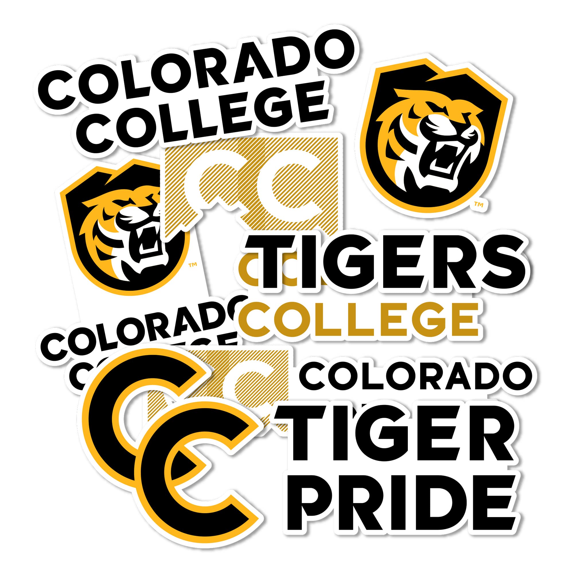 Desert Cactus Colorado College Sticker Tigers CC Vinyl Decals Laptop Water Bottle Car Scrapbook T2 (Type 2)