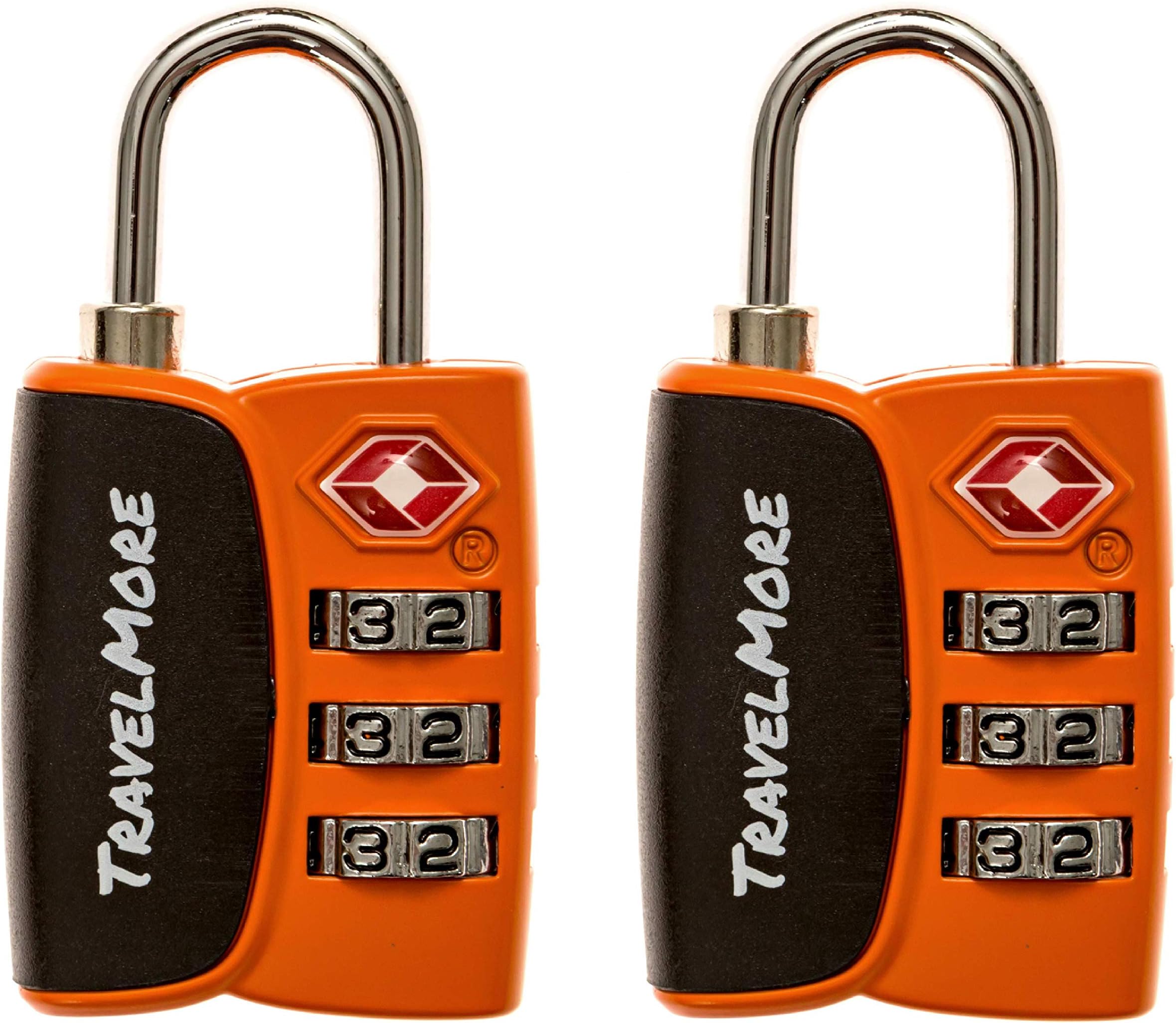 2 Pack Open Alert Indicator TSA Approved 3 Digit Luggage Locks for