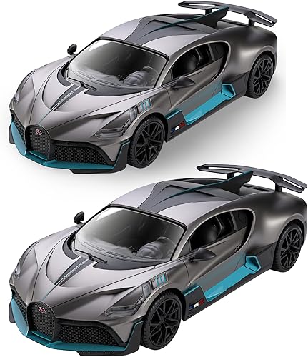 MIEBELY Bugatti Divo - Auto de control remoto, recargable de alta velocidad, 7.5 mi/h, modelo oficialmente autorizado de 2.4 GHz, vehículo de