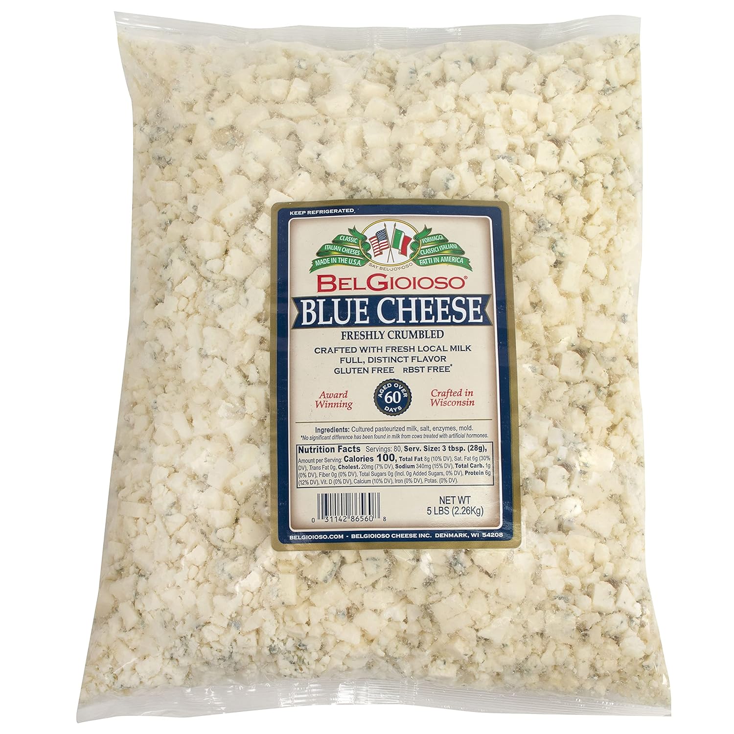 BelGioioso Blue Cheese Freshly Crumbled 5lb