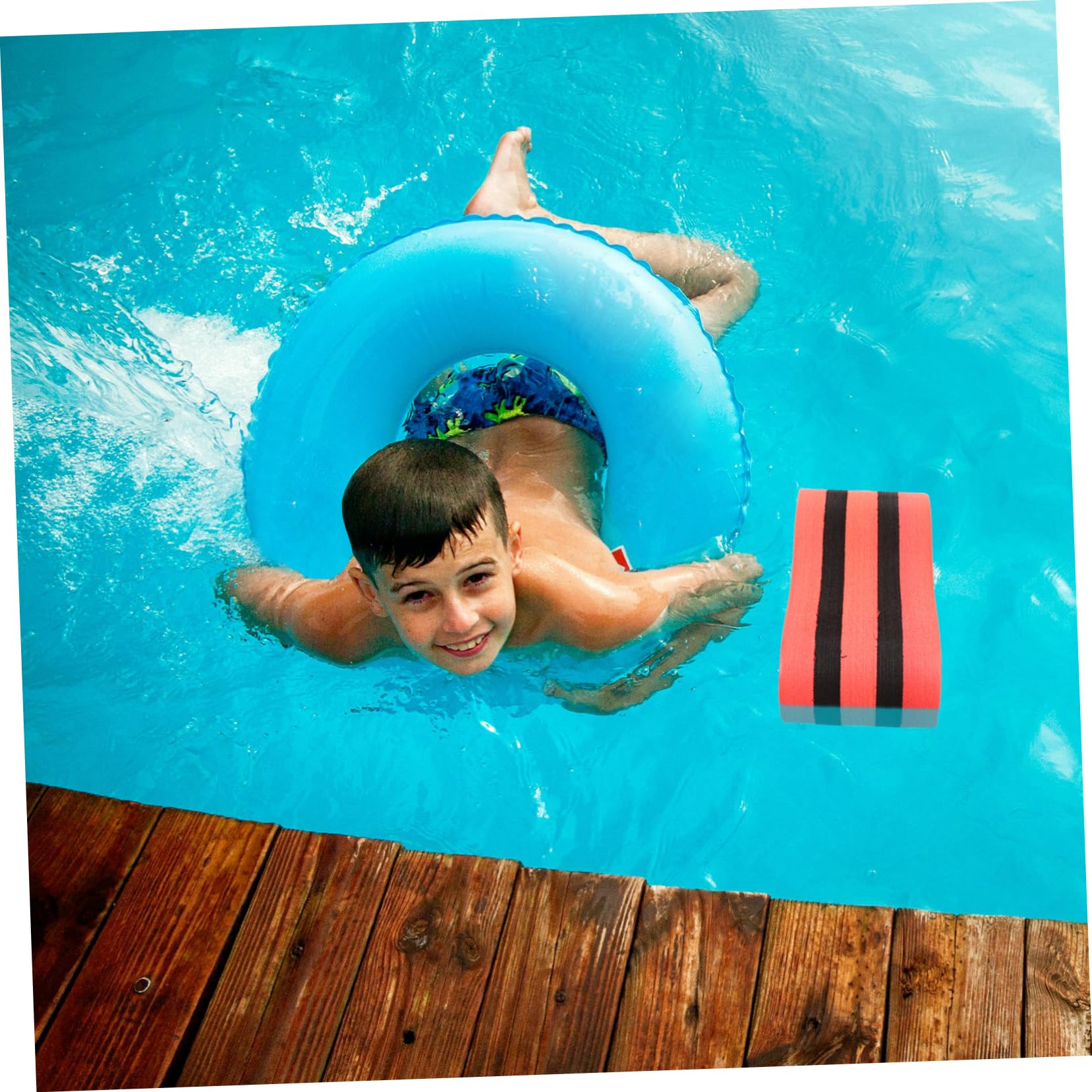 Happyyami 3pcs Swim Back Float for Kids Kids Swimming Board Pull Buoy for Swimming Training for Pools Eva Material Lightweight