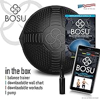 Vista 2 de Bosu Half Ball Home Balance Exercise Trainer for Strength and Flexibility Workouts with Built to Last Burst Resistant Material and Hand Pump