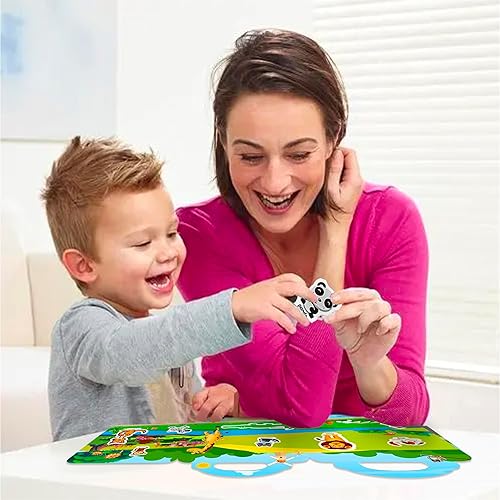 Miniatura 6 de Libro de calcomanías reutilizables para niños de 2 a 4 años, calcomanías de hadas, juguetes educativos de aprendizaje, calcomanías de viaje, libros