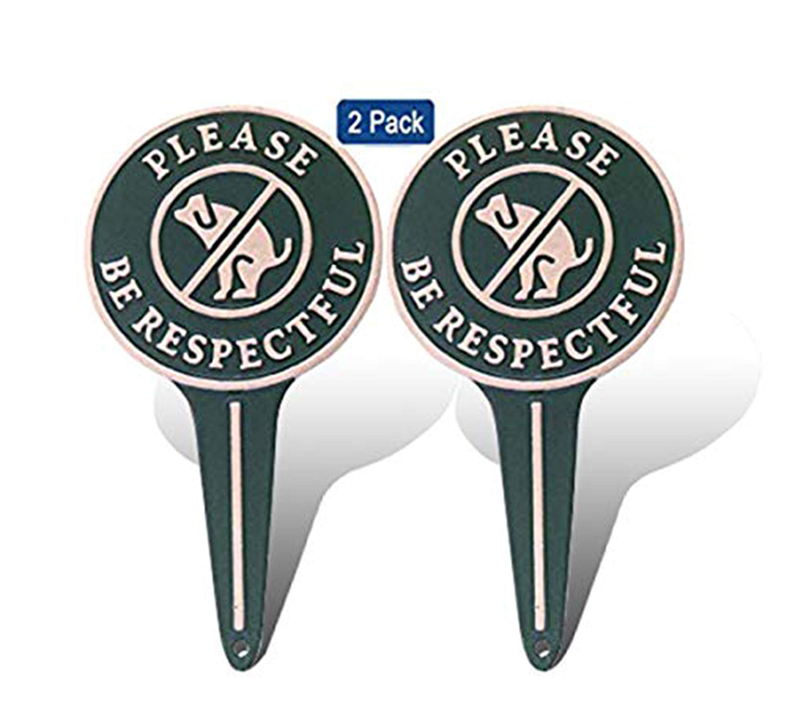 Buy No Peeing/Pooping Be Respectful Dog Sign,Stop Dogs from Pooping and