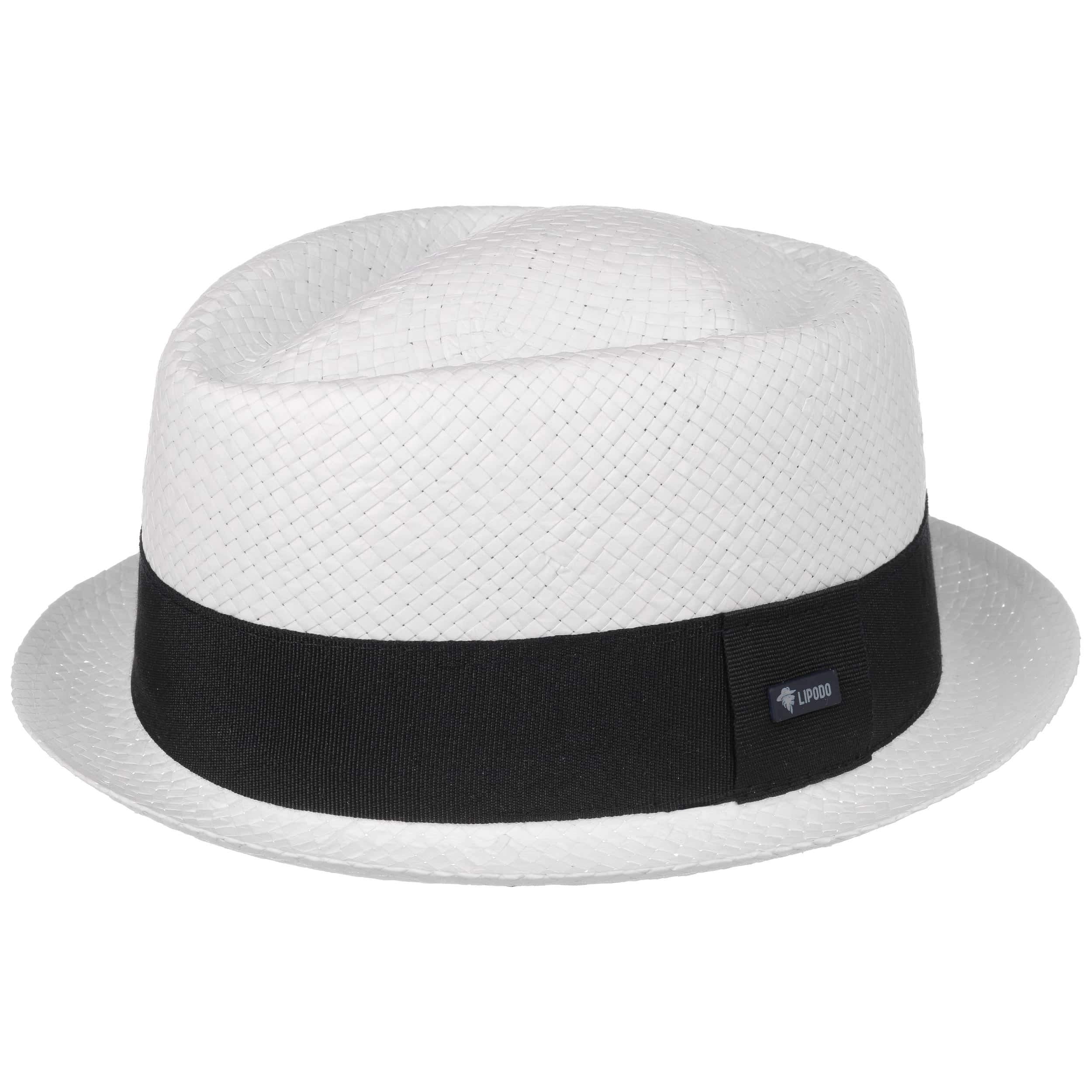 LIPODO Amatillo Cappello Pork Pie Diamond Paglia Prodotto in Italia Unisex Primavera Estate