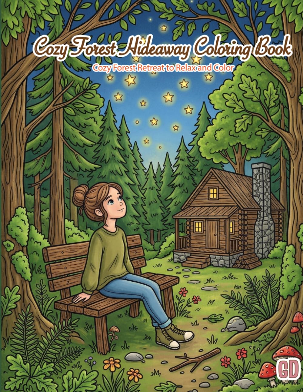 COZY FOREST HIDEAWAY COLORING BOOK: Peaceful Nature Escape, Cozy Cabin Life & Quiet Forest Moments (The Cozy Coloring Book Series)