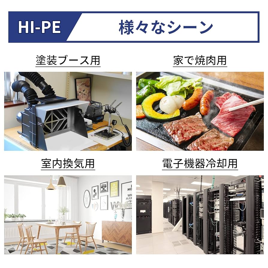 Amazon.co.jp: Hon&Guan ダクトファン 100mm 強力 無段階調速