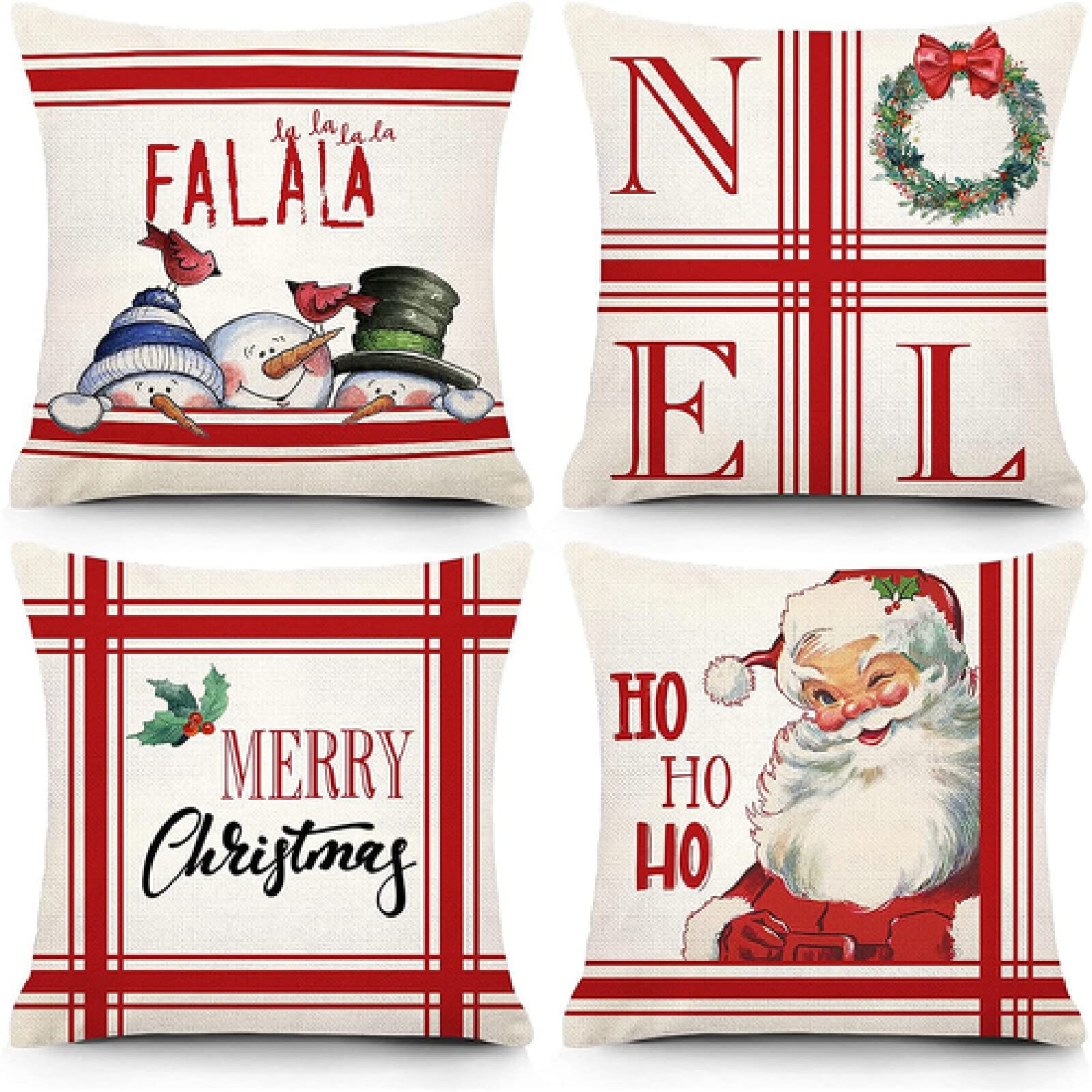 Cojines,Cojines Sofa,Fundas Cojines,Fundas de Cojines,Fundas Cojin,Cojines Navidad,Cojines Sillas Cocina,Cojines Sillas Comedor,Fundas Cojines Sofa,Cojines Decorativos Navidad de rayas,55x55cm