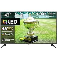 CHiQ Smart TV QLED 43 pollici 4K, Ampio spettro cromatico UHD con HDR