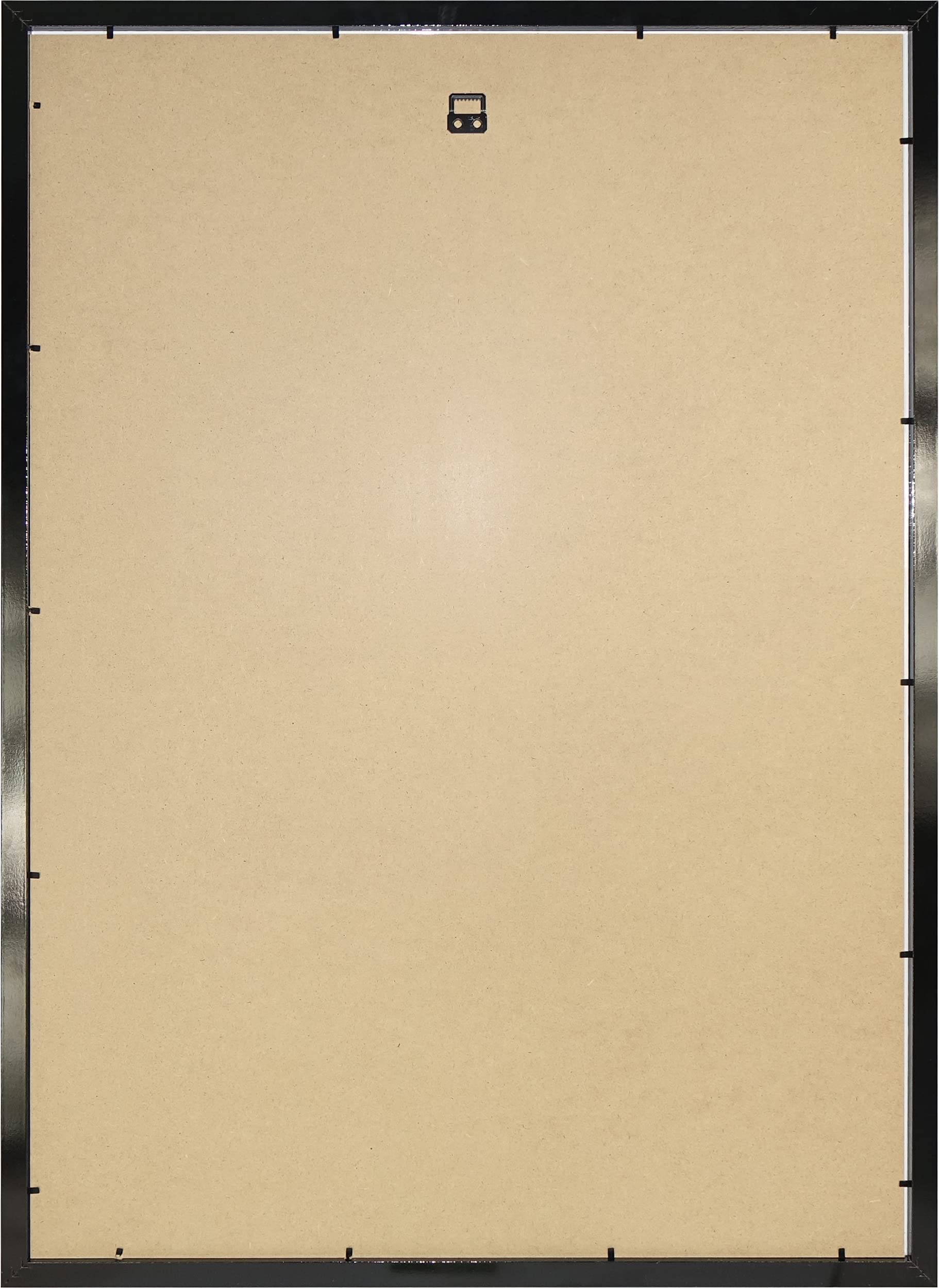 Vivarti DIY Junior 3D montado + doble apertura camisa deportiva marco A1 59,4 x 84 cm – marco negro brillante, soporte blanco, tarjeta trasera negra