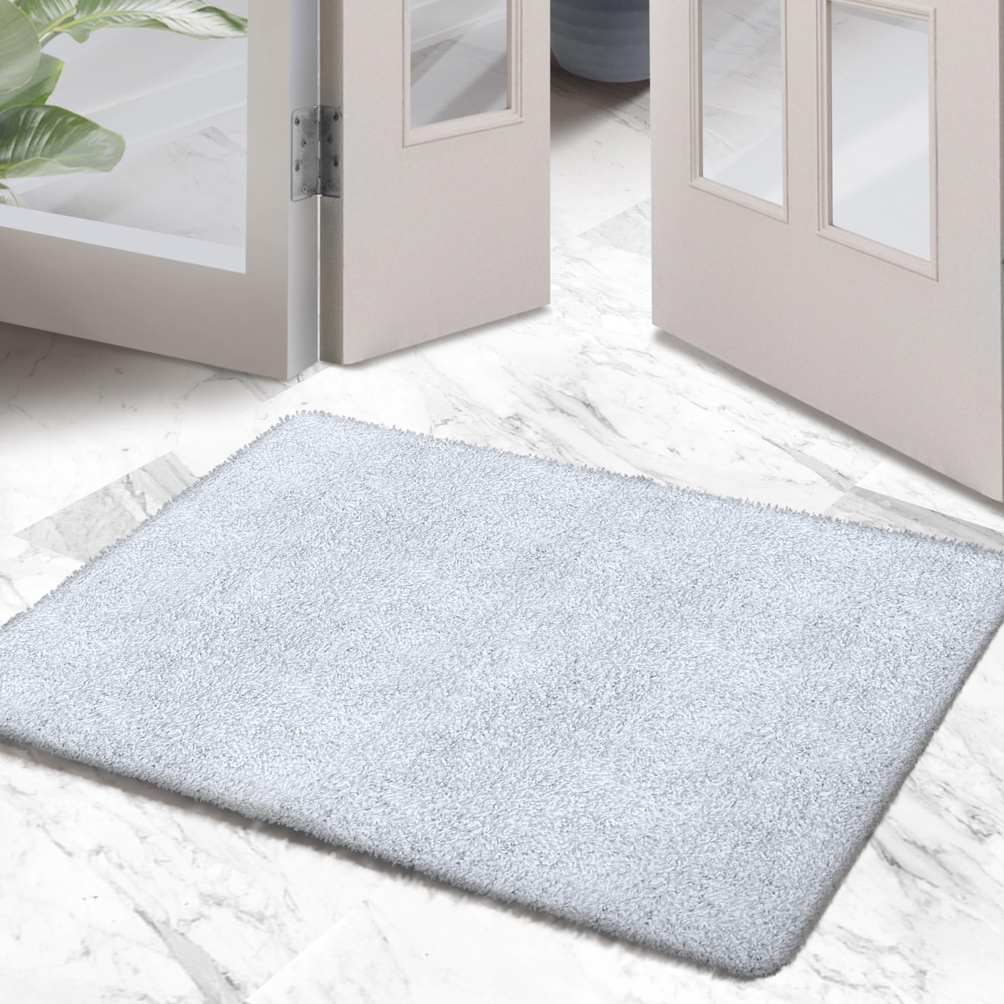 RugMast Premium Microfiber Indoor Door Mat – 24"x36" Washable Entry Mat, Non-Slip, Waterproof Backing, Super Absorbent, Low Profile Entryway Doormat