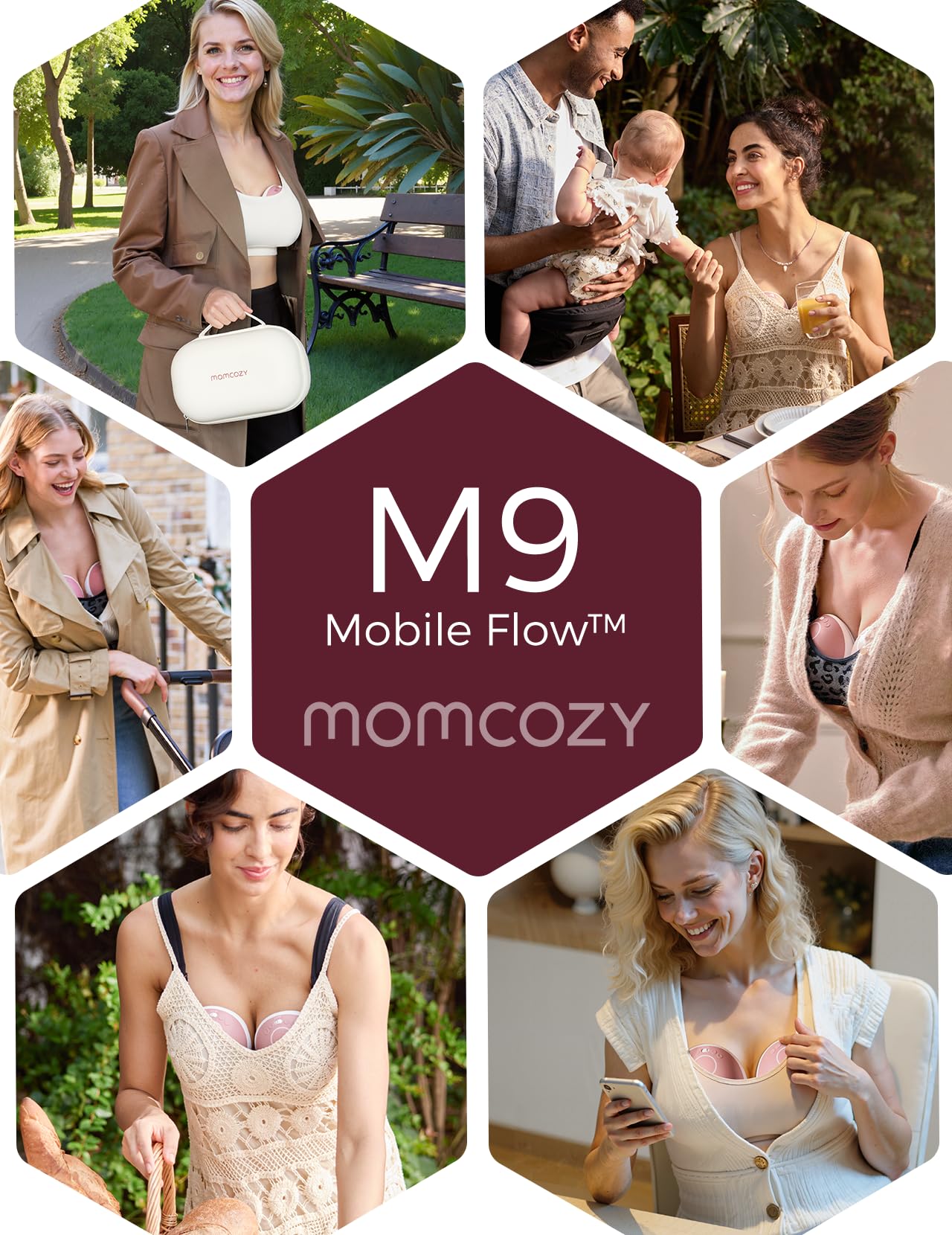 Momcozy Freihändige Milchpumpe Elektrisch & App