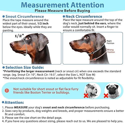 Miniatura 3 de Collar para la cabeza para perros correa de nariz para perros pequeños medianos y grandes cuello halter para la cabeza del perro que evita tirones
