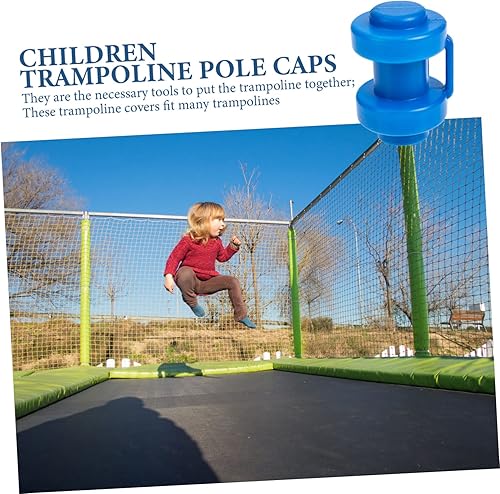 Miniatura 8 de VANZACK 20 piezas de cubierta superior de tubo de acero para trampolín para niños, tapas de trampolín para red, tapas de poste de plástico, cubierta