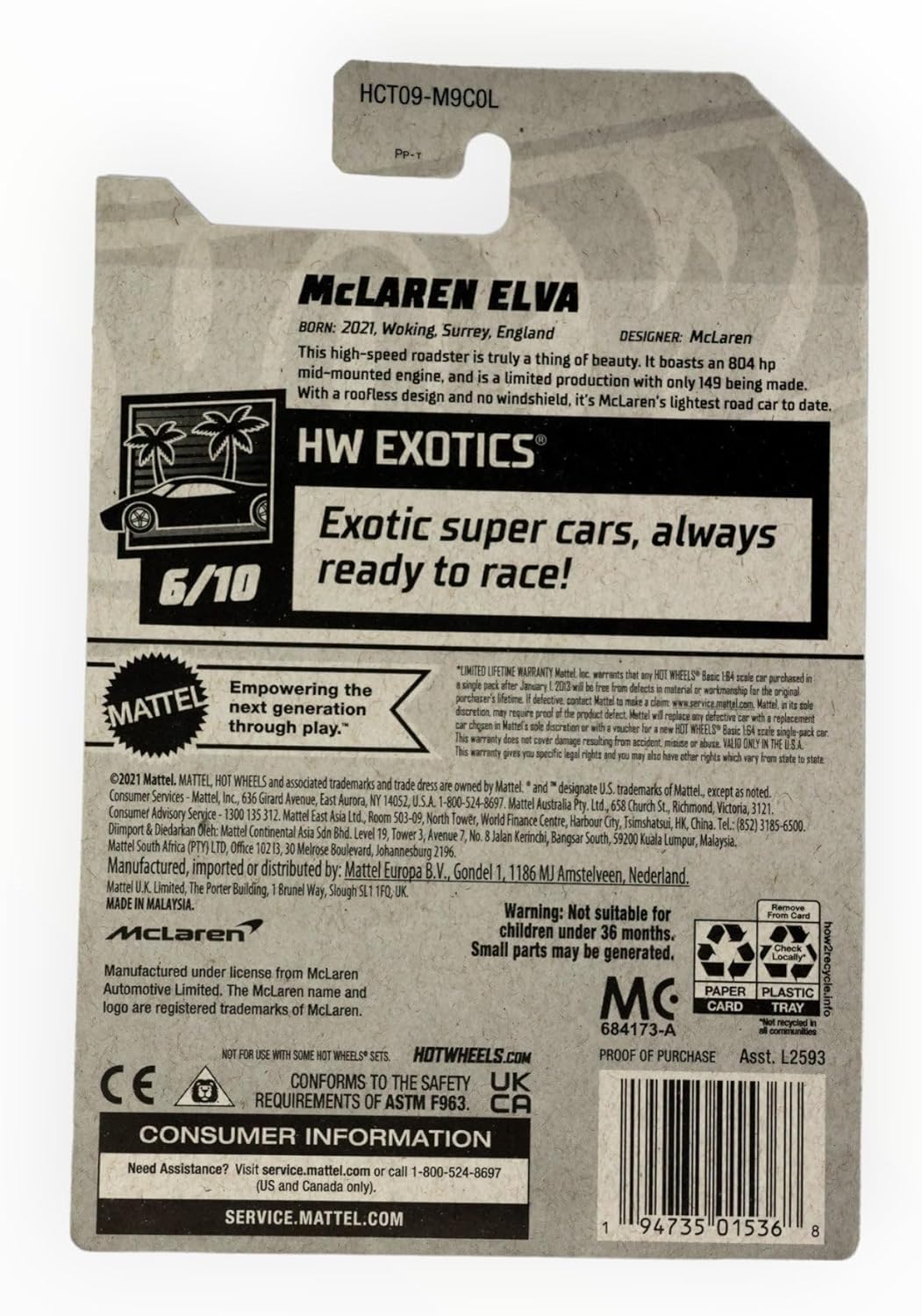 Hot Wheels Mclaren Elva