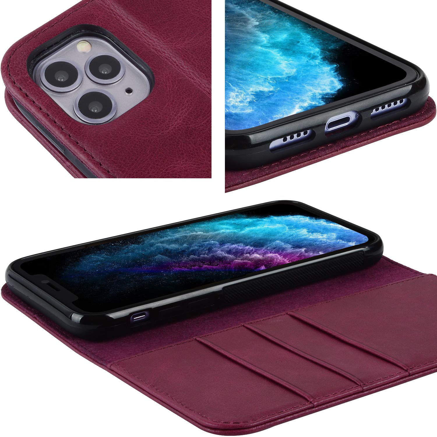 〆iphone11 ケース アイフォン11ケース 本革 VISOUL 超薄型 ◎ iphone11 ケース アイフォン11ケース 本革 VISOUL 超薄型
