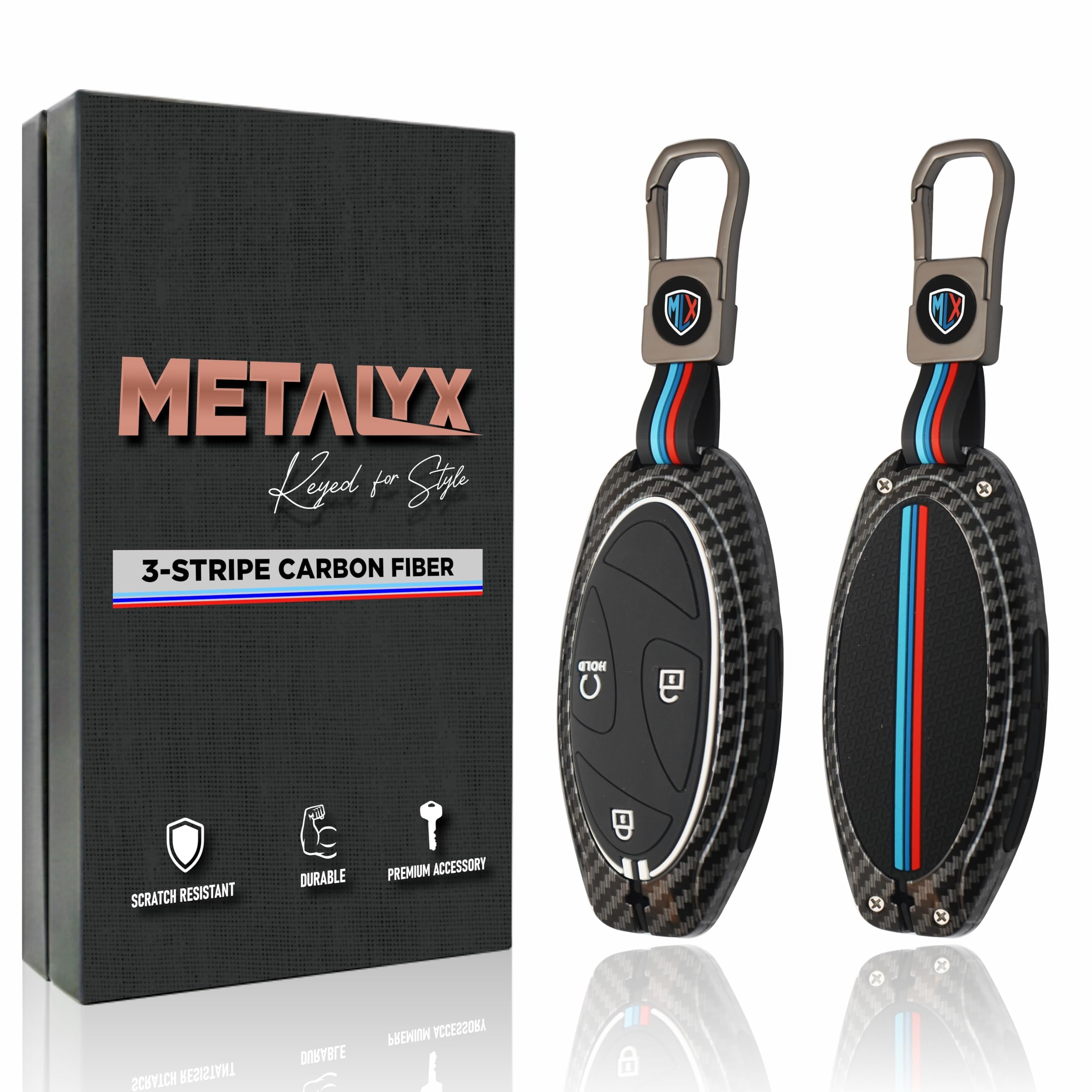 Metalyx Key Cover for Hyundai Venue 2026 || HX5 HX6 HX7 HX8 HX9 XH10 NLine || Smart Metal Key Fob Case with Keychain || New Venue 2025 Facelift KeyFob Case