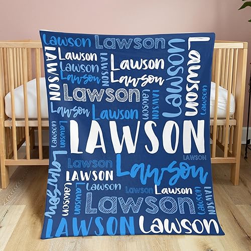 Miniatura 3 de Dr.TOUGH Manta de bebé personalizada con nombre, mantas de bebé personalizadas para niñas, mantas de bebé personalizadas para niño con nombre para