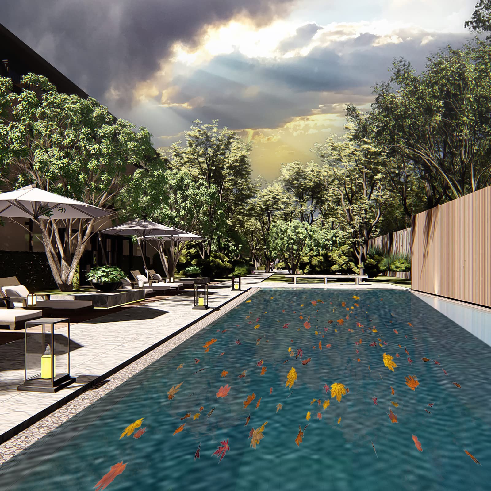 Filet rectangulaire pour piscine creusée avec corde - Réglable et découpable - Protection durable contre les feuilles et les débris - 10 m x 10 m