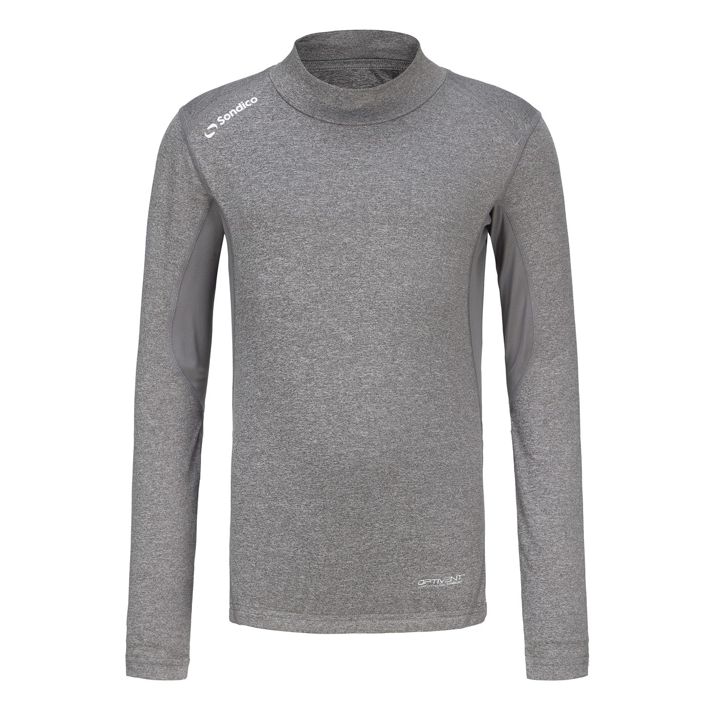 Sondico Kids Mock Neck Baselayer Juniors Top Grey 13 Years