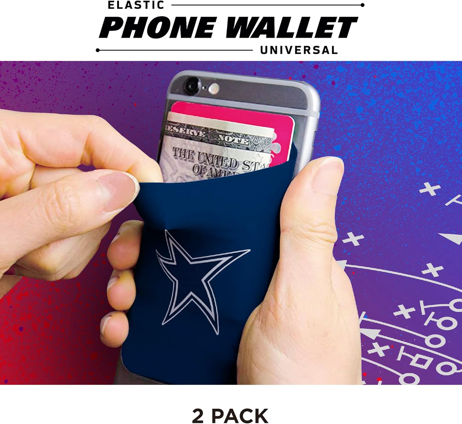 SOAR NFL Elastic Phone Wallet 2PK, Yaxa Guatemala