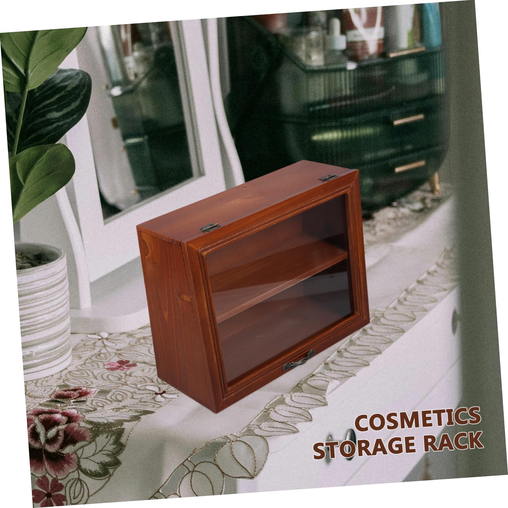 Healeved Boîte de Rangement pour Cosmétiques, 1 Pièce, Présentoir à Thé