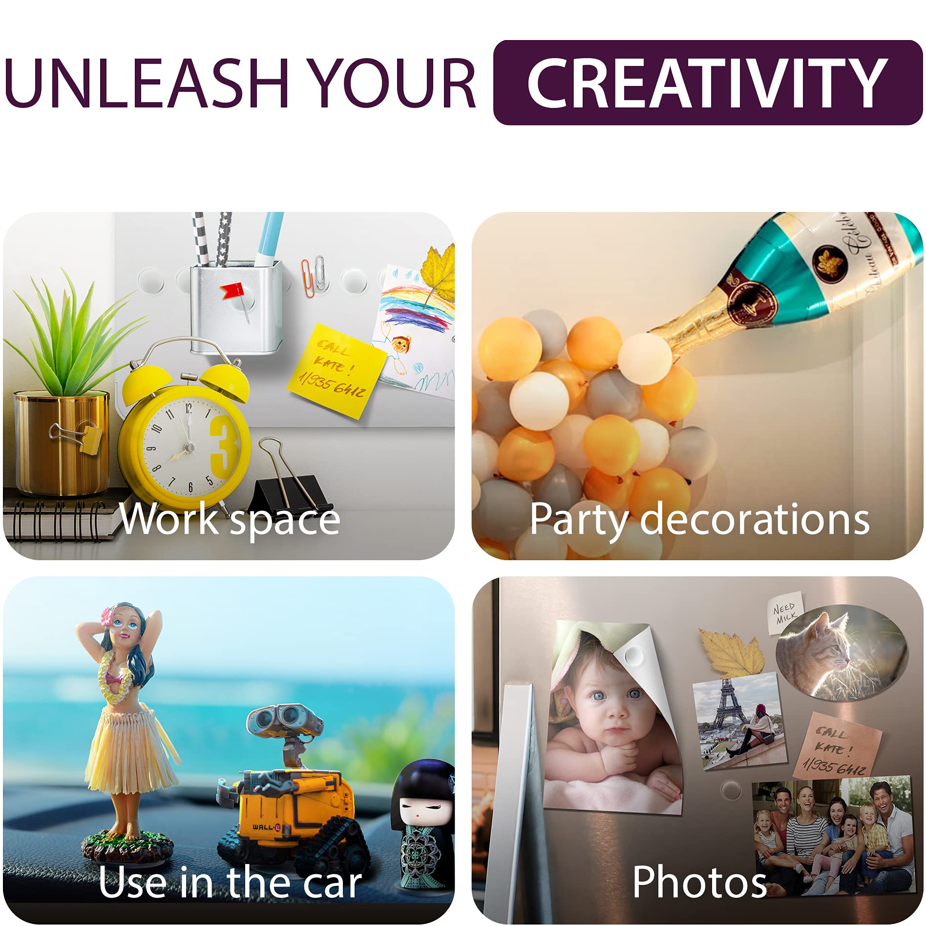 Pastilles Adhésives Double Face Transparentes 15mm Avec Languette