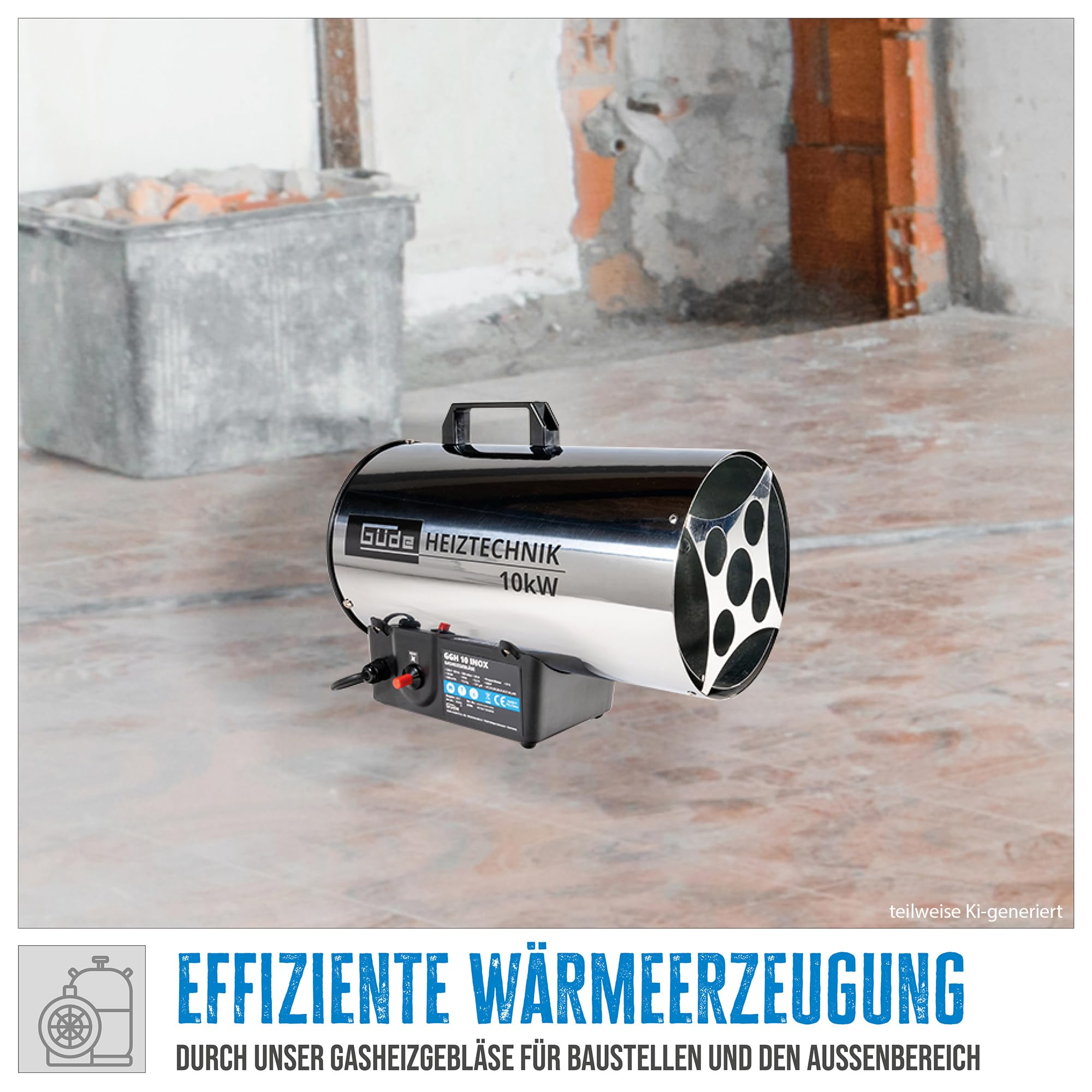Güde 85005 dmuchawa gazowa GGH10 Inox 10 kW
