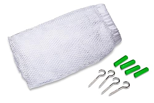 Miniatura 4 de Hamaca de malla gigante para organizar animales de peluche o juguetes infantiles  Blanco