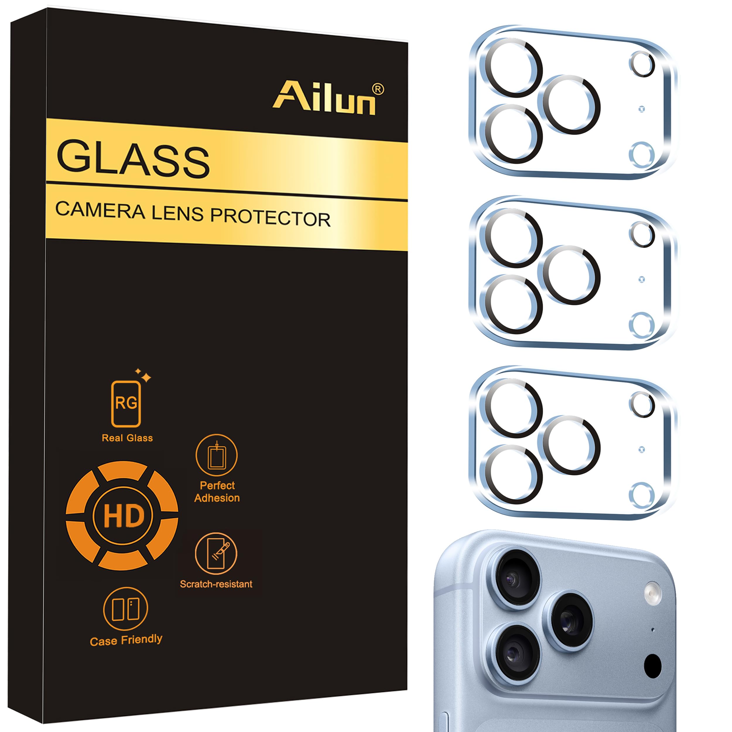 Ailun Camera Lens Protector for iPhone 16 Pro/16 Pro Max/14 Pro/14 Pro Max — Amazon image 9