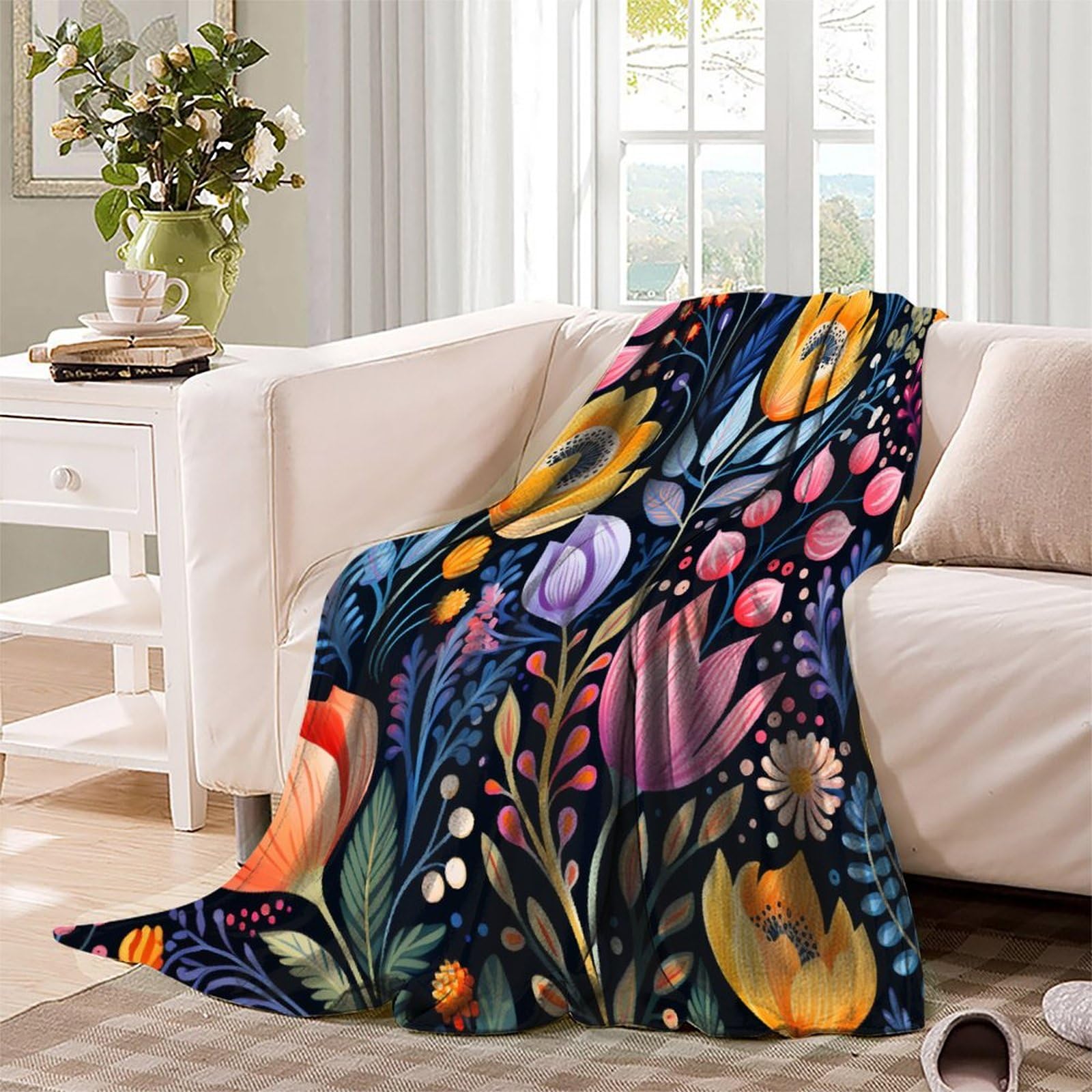 Coperta in morbido pile di flanella, ideale come regalo di compleanno per amici, familiari, regalo di Natale per amici e partner, coperta natalizia per divano e letto, 150 x 200 cm