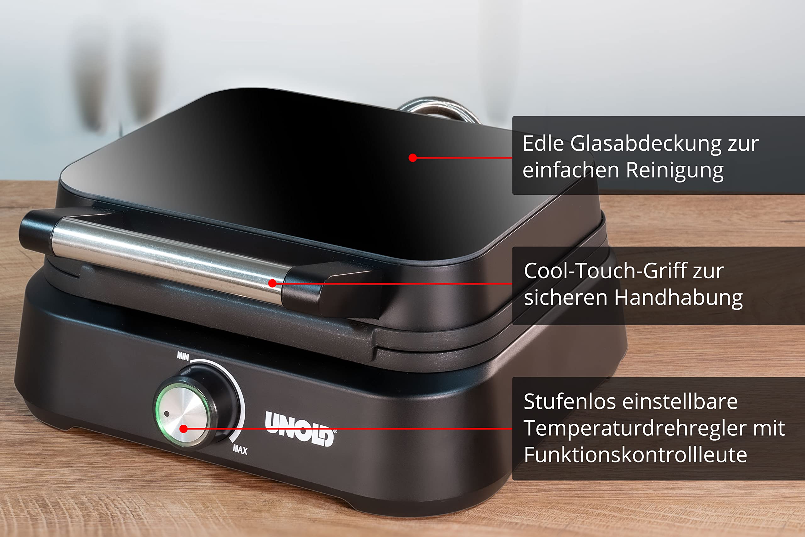 Unold Waffeleisen Notebook Stand - Ergonomic Design -3