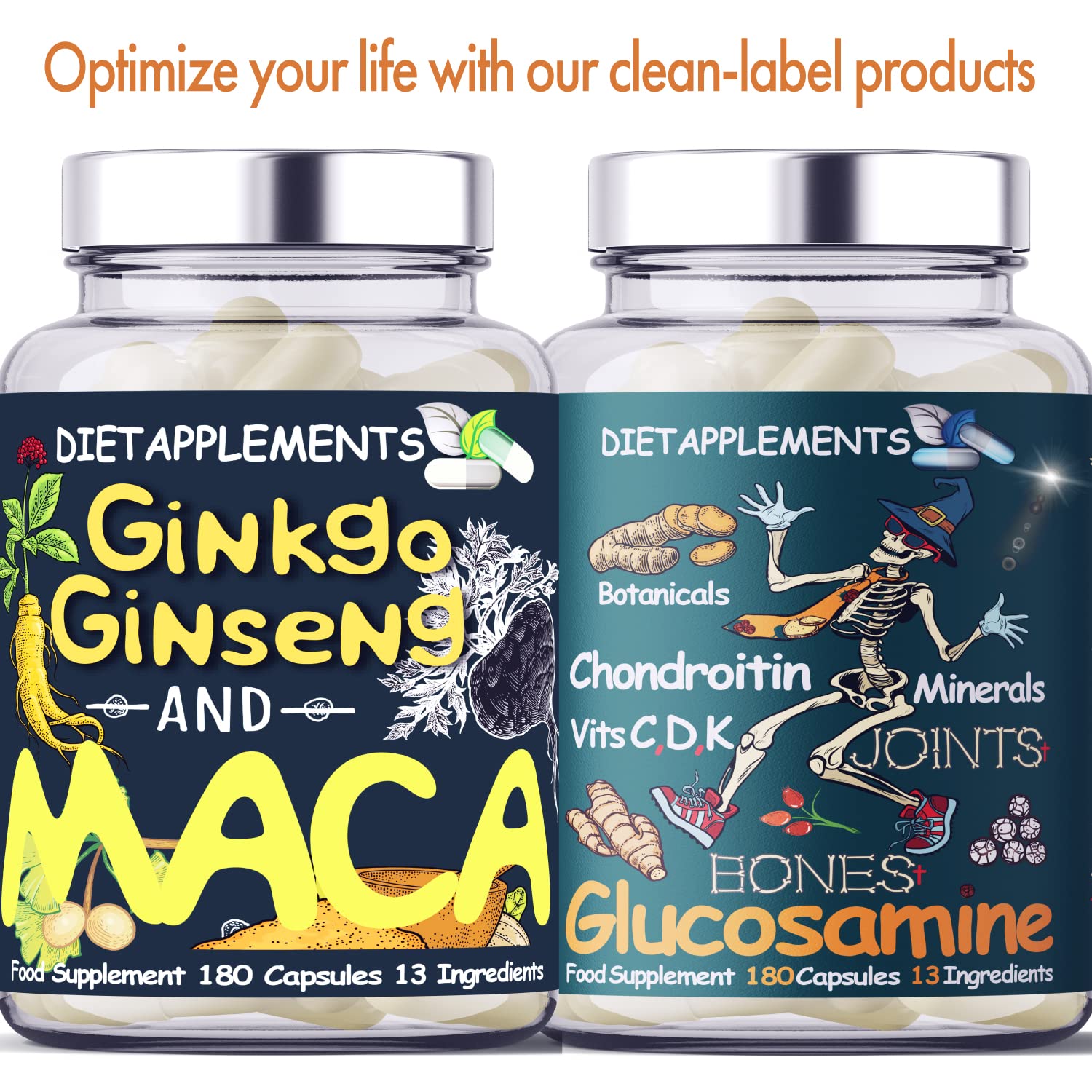 Buy Maca Root 4000mg, Ginkgo Biloba, Korean Red (Panax) Ginseng