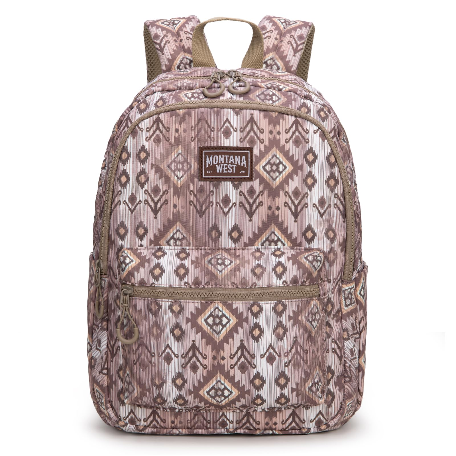 Montana West x Wrangler Aztec Backpack Mommy Daypack Western Travel Bag for Women, Light Coffee, Western