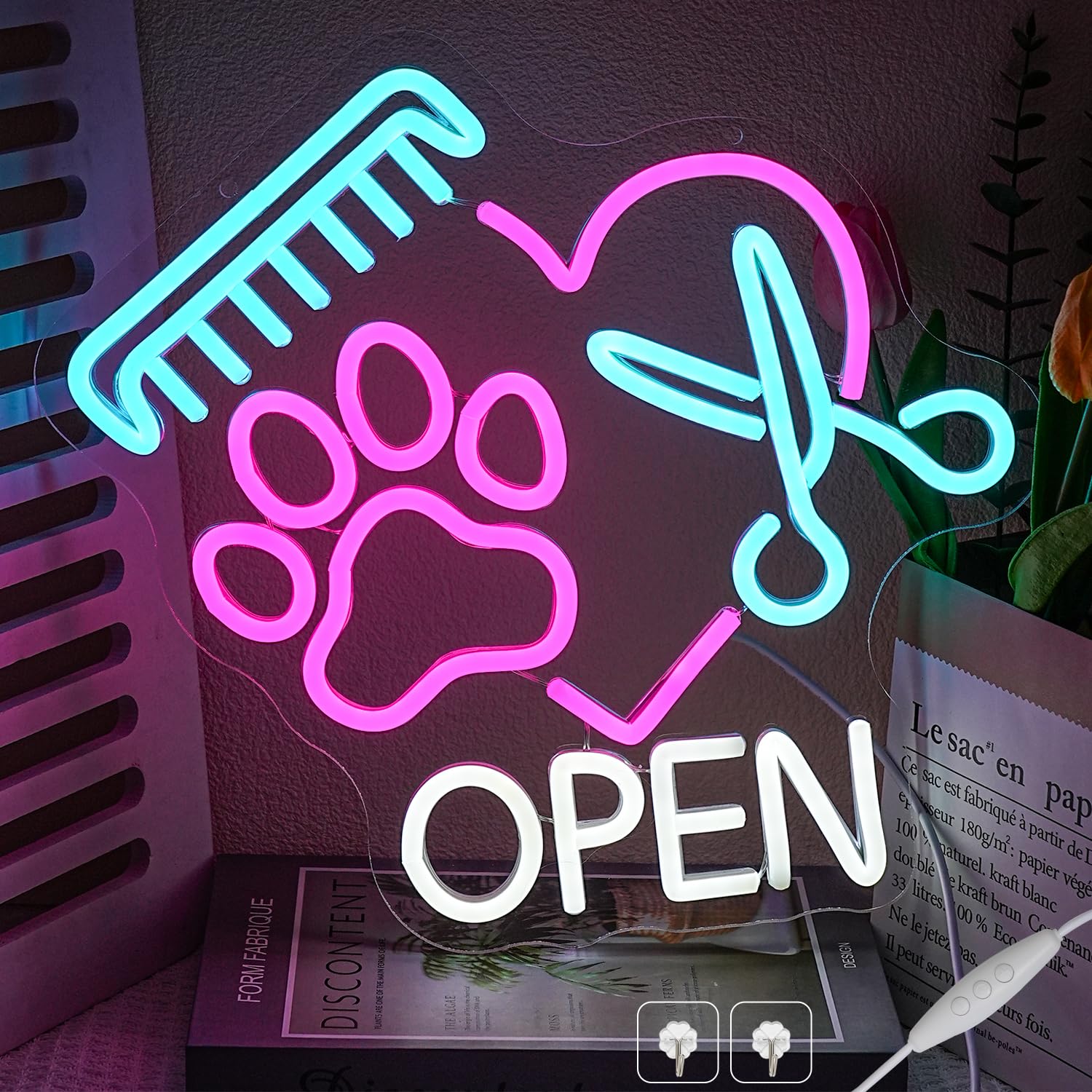 Vente en gros enseigne lumineuse ouvert et lumières pour écrans