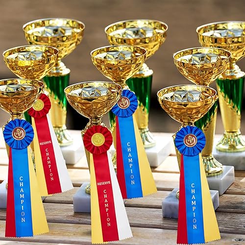 Miniatura 6 de Cinta de participación de campeón de espectáculo de caballos y campeón de reserva, cinta de participación de premios con tarjeta de evento, cintas