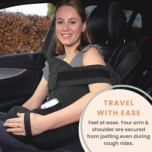 Miniatura 6 de MOYOAMA Almohada poscirugía de hombro con bolsillo, almohadas de puño rotador para dormir, después de la cirugía de hombro, almohada para dormir con