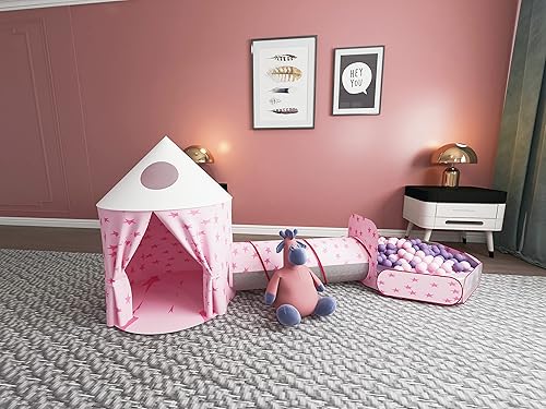 Tienda de campaña para niños pequeños de 1 a 3 años, túnel para niños pequeños de 1 a 3 años, regalos para niños de 1 año (sin bolas)
