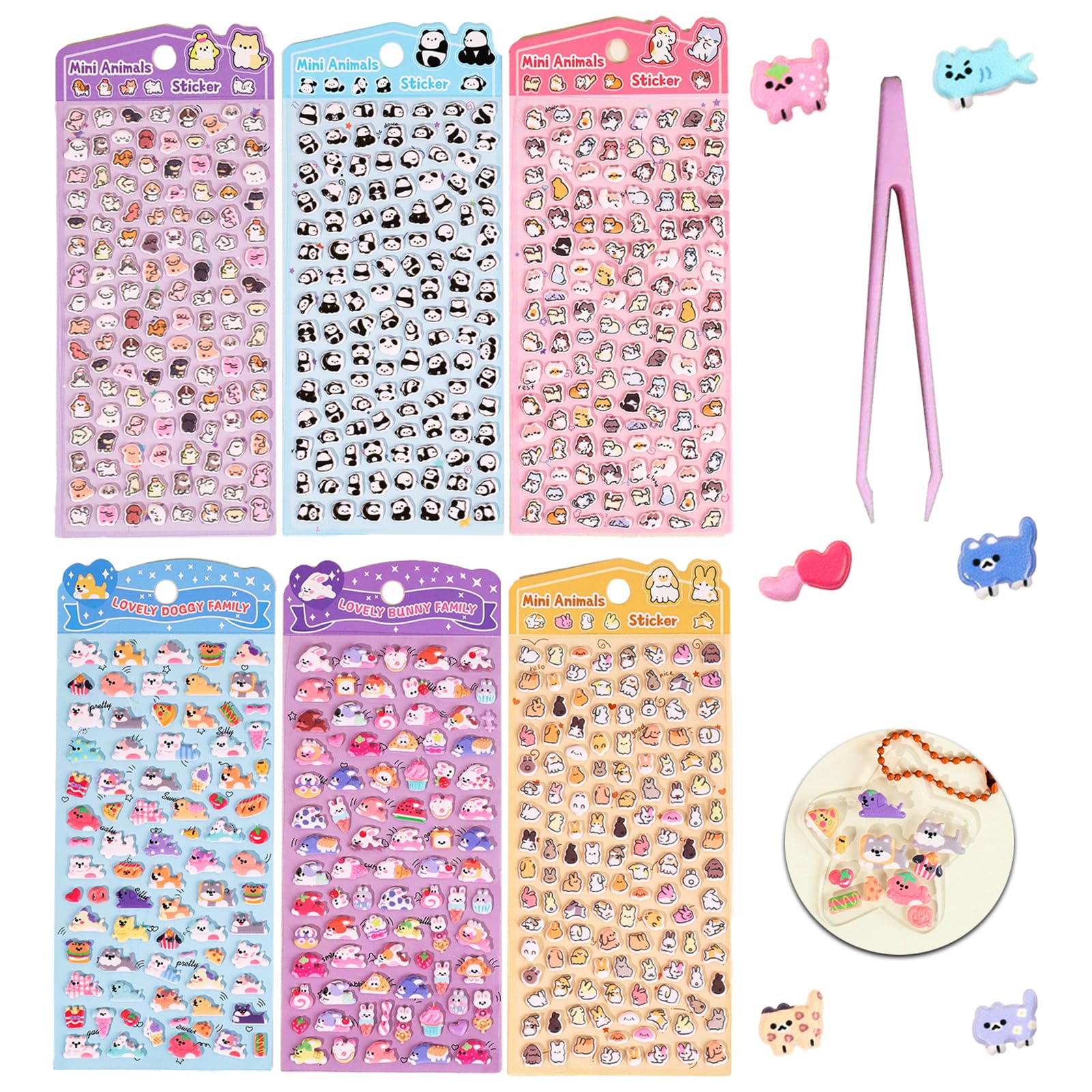 Amazon.co.jp: Coolloodaドロップシール 6枚セット可愛い品質なス立体