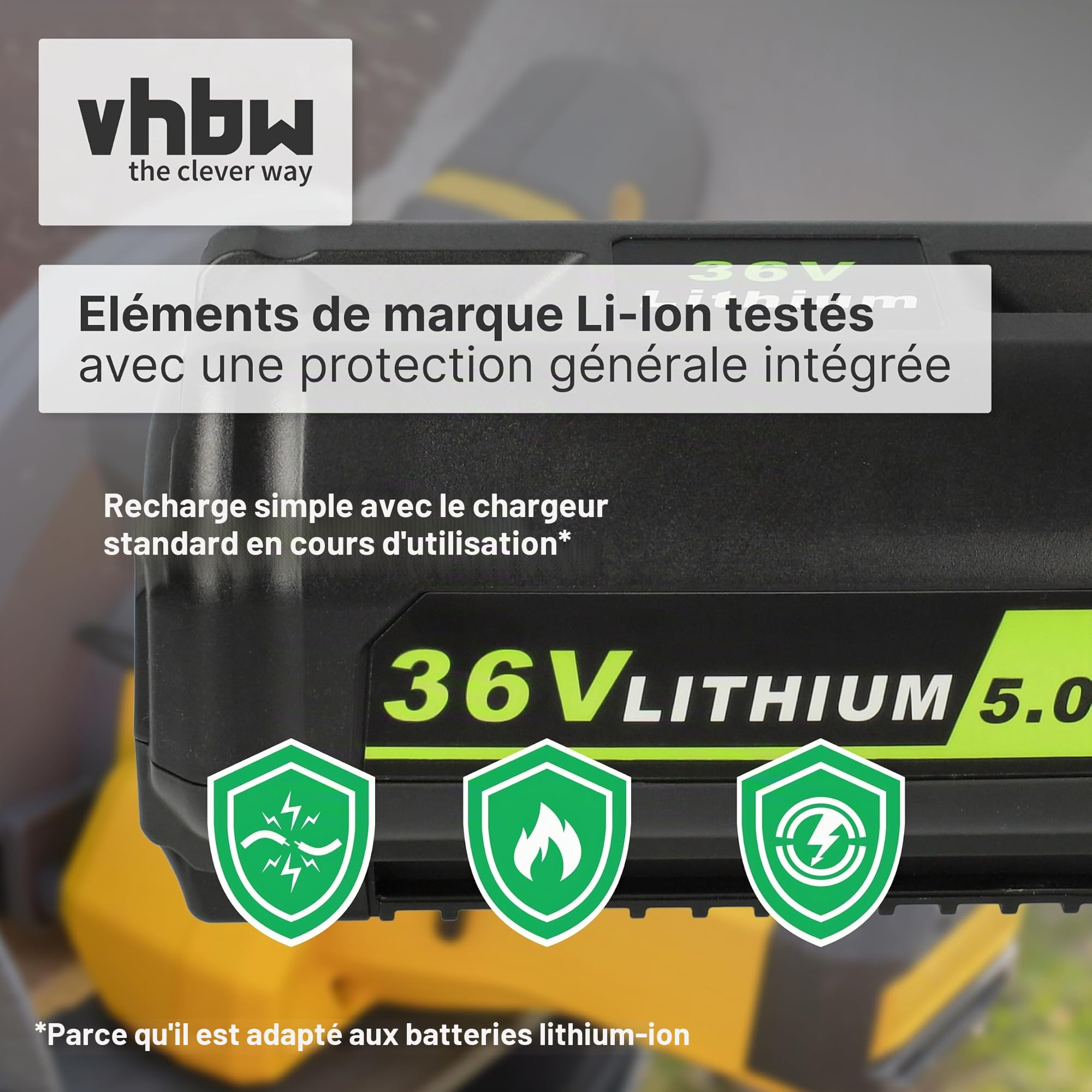 vhbw 1x Batterie Compatible avec Ryobi 40V 14 in Brushless Chain Saw