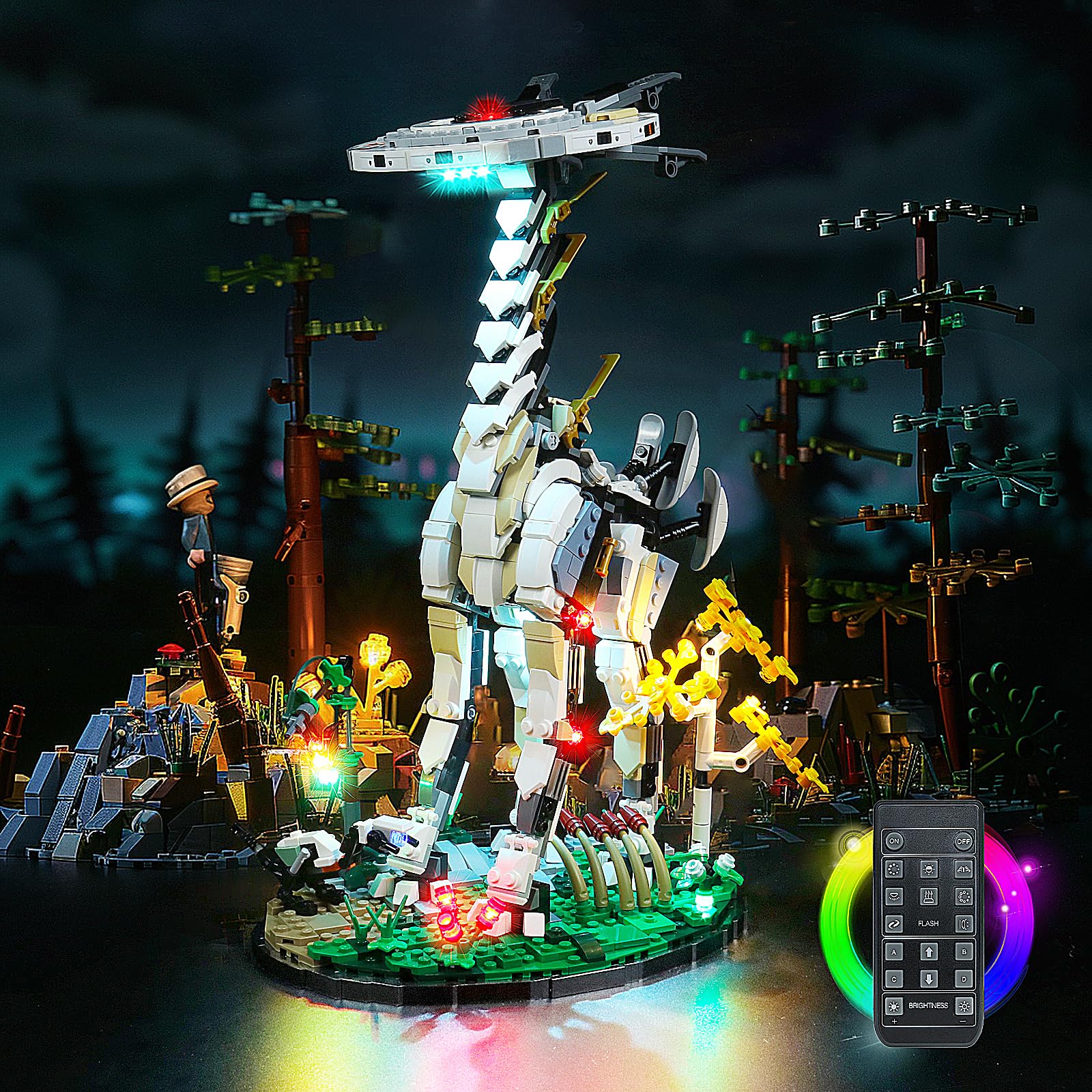 BRICKSHINING LED Lighting Compatible with Lego Horizon Forbidden West: Tallneck 76989, Giving Light to Model, NOT Included