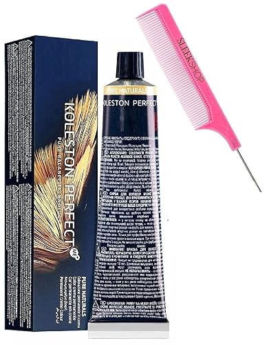 Comb + KOLESTON PERFECT ME+ - Coloración permanente en crema, tinte para el cabello, color crema para el cabello, color 092823 (con peine de acero