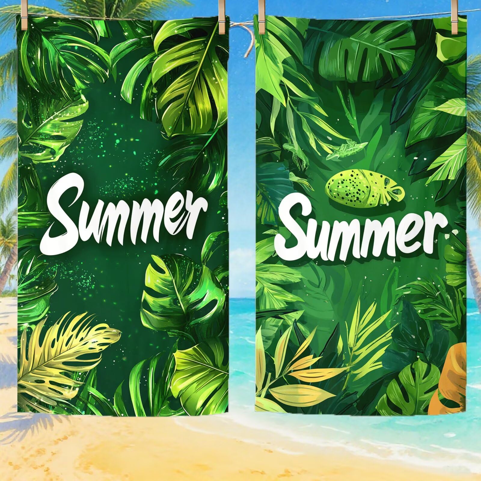 Toallas de Playa Microfibra Verde Toalla Playa Grande 180x90 cm Mujer Hombre Secado Rápido Absorbente Toallas Gimnasio Suave Sin Arena Ligera Toalla Microfibra para Playas Piscina Viajes Camping Q-711
